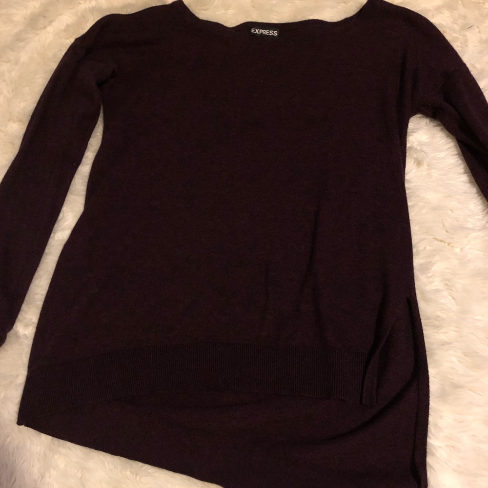 Red velvet long sleeve shirt